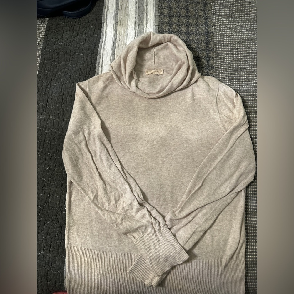Indigenous Organic/Fair Trade Soft Oatmeal Knit Sweater